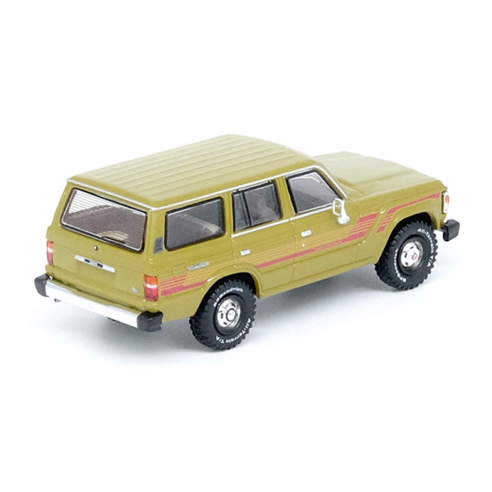 Inno64 IN64-FJ60-OLGR 1/64 TOYOTA LAND CRUISER FJ60 OLIVE GREEN DIECAST ...