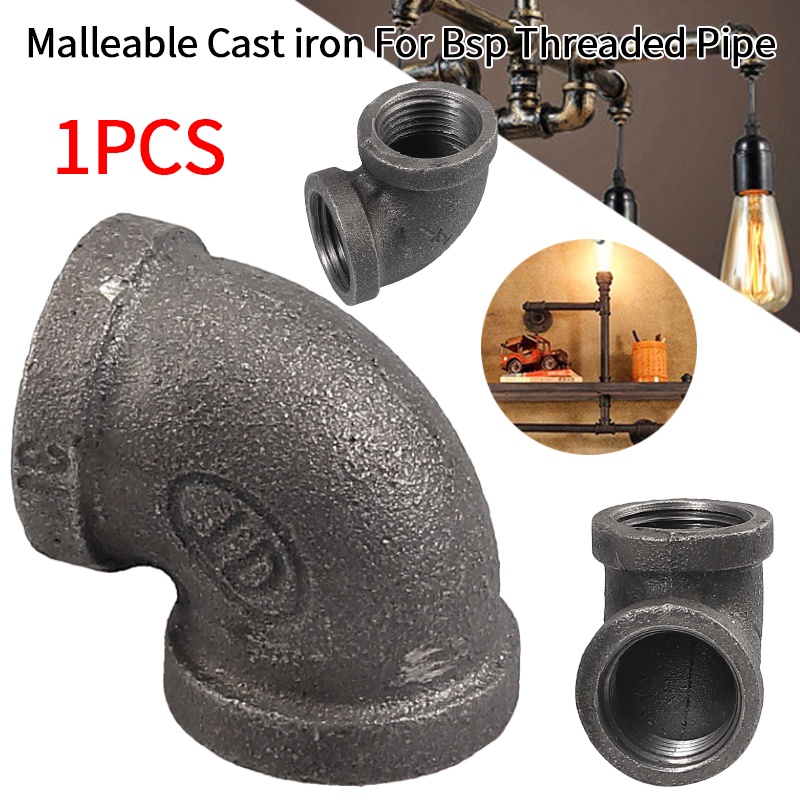 Black Iron Elbow Heavy Pipe Fittings 1/2,1,3/4 | Shopee Philippines