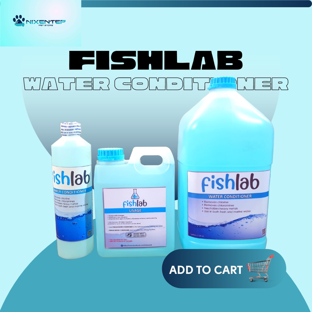 FISHLAB AQUARIUM WATER CONDITIONER | Shopee Philippines