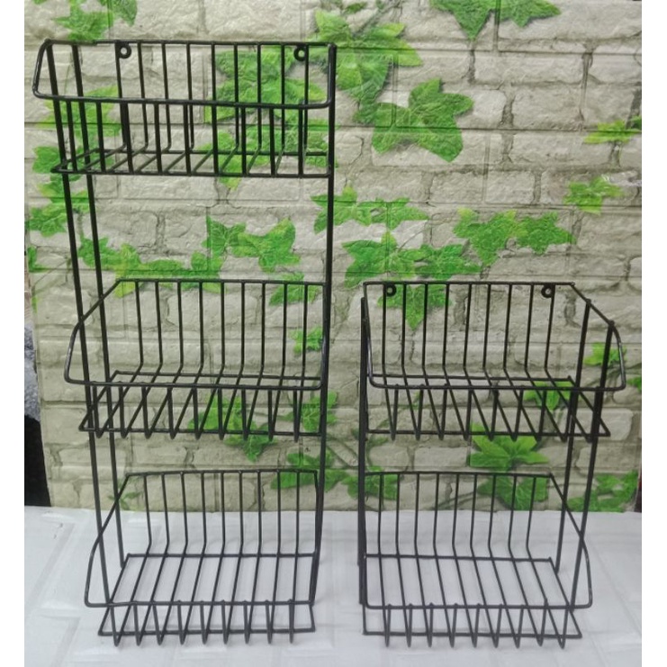 (SMALL SIZE) 2Layer &3 Layer Kitchen Utility Rack Bathroom Shelf Space ...