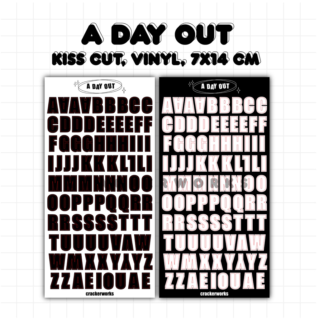 A Day Out Alphabet | Letter deco sticker | Shopee Philippines