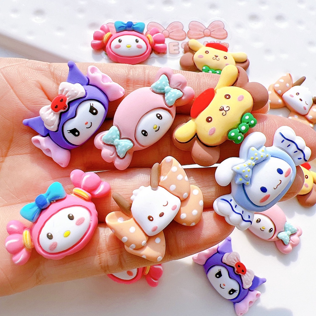 Sanrio Resin Accessories diy Handmade Materials Shoe Buckle Water Cup ...