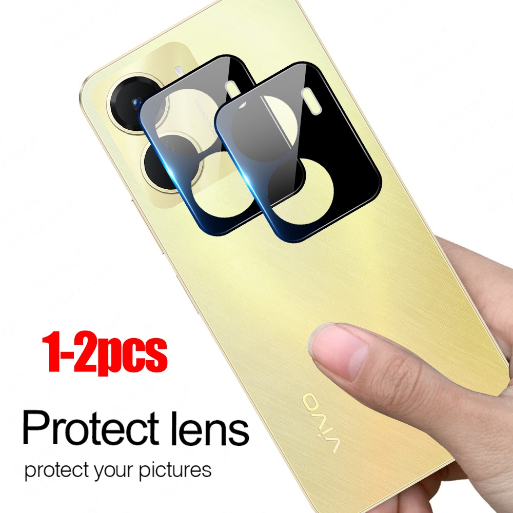 1 2pcs 3d Curved Camera Tempered Glass For Vivo Y16 Y15s Y15a Y33s Y21 Y21t Y21s Y21a Y21e Back 5656