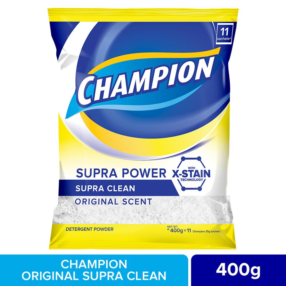Champion Laundry Detergent Powder Original Supra Clean 400g Shopee