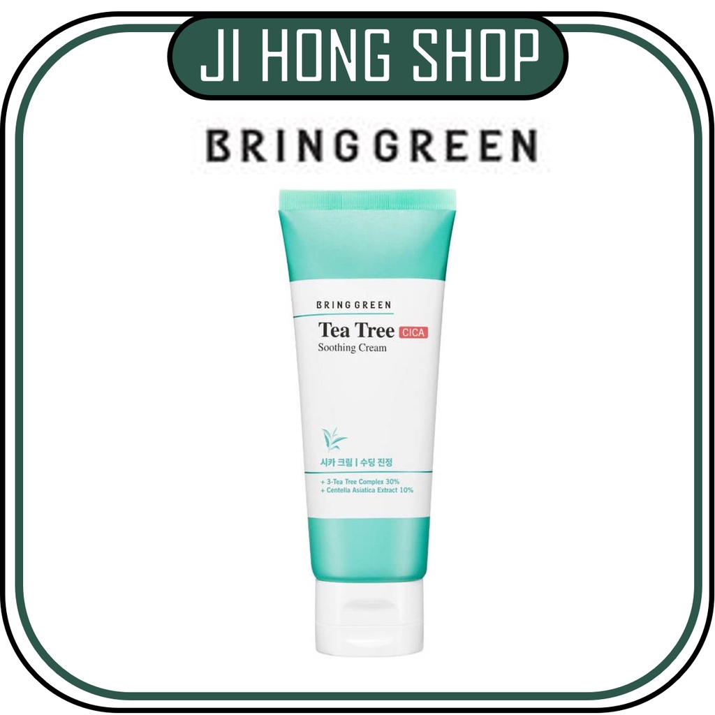 [ bring green ]Bring Green Tea Tree Cica Soothing Cream 100ml | Shopee ...