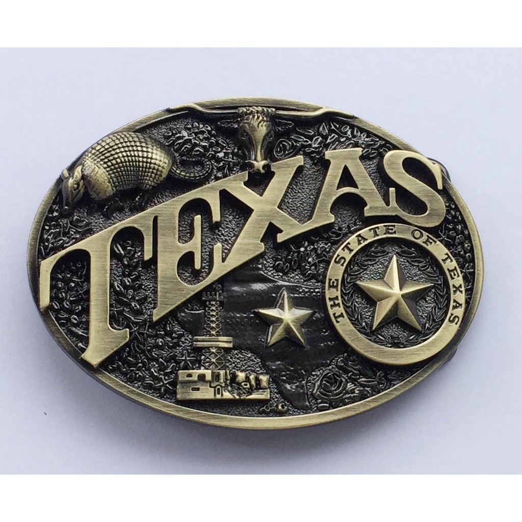 Texas Long Bull Horn Belt Buckle Western Cowboy Novelty Belt Buckles