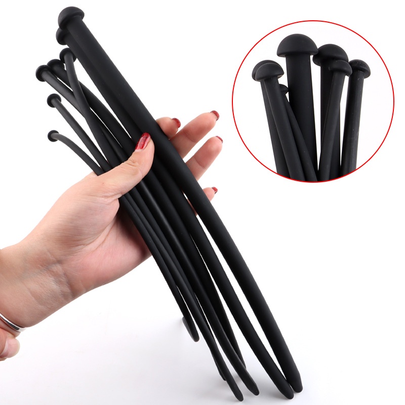 Soft Silicone Plug Catheter Long Insert Stimulating Rod for Man ...