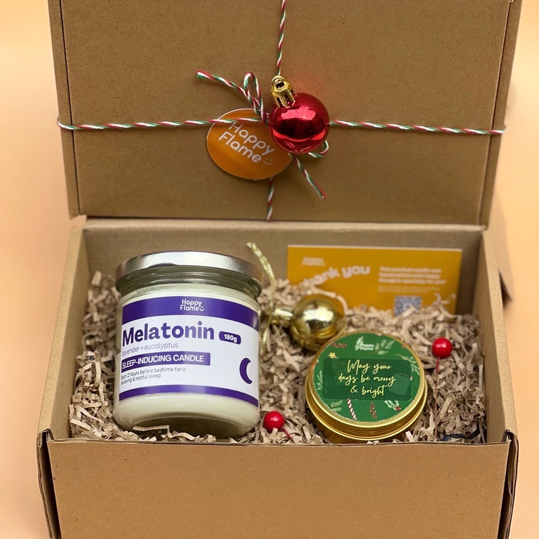 HAPPY FLAME | MELATONIN GIFT BOX | Shopee Philippines