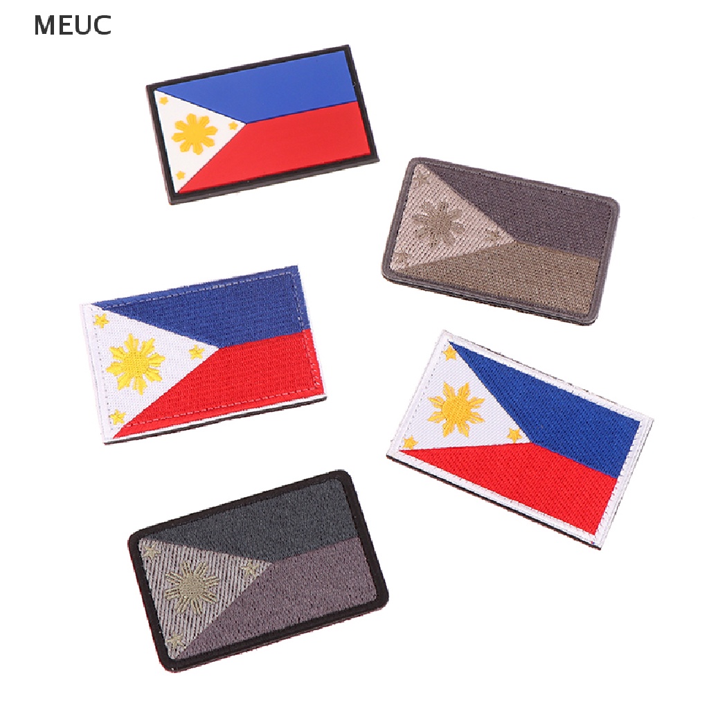 Meuctiffy Philippine Patch International Country Flag Badges Embroidery ...