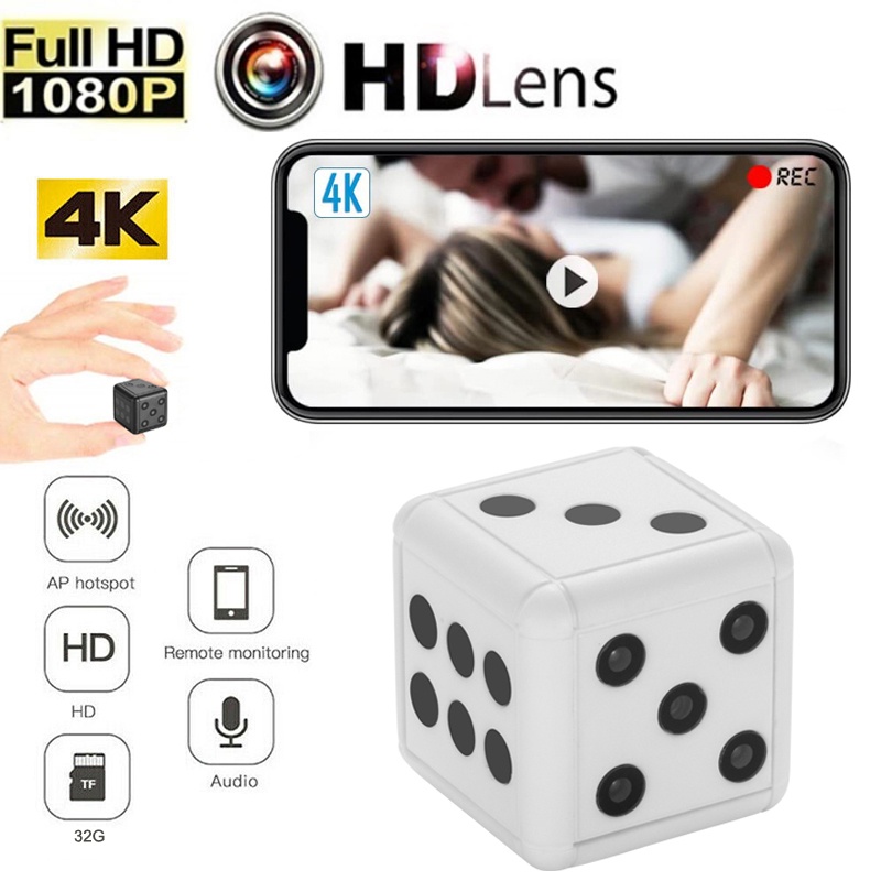 Mini Dice Shaped Camera HD 1080P Micro Camcorder Night Vision Outdoor ...