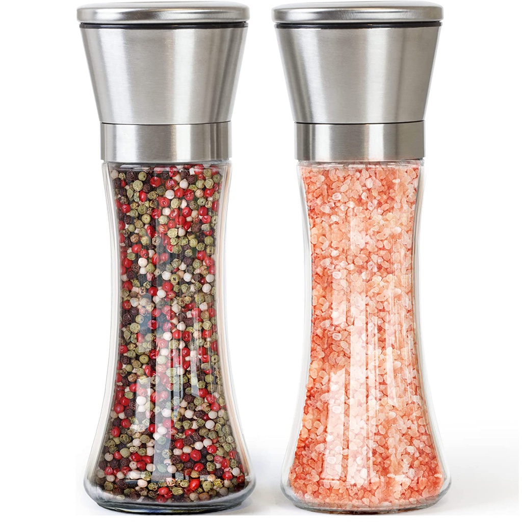 Stainless Steel Manual Black Pepper Grinder Bottle Spice Sauce Sea Salt