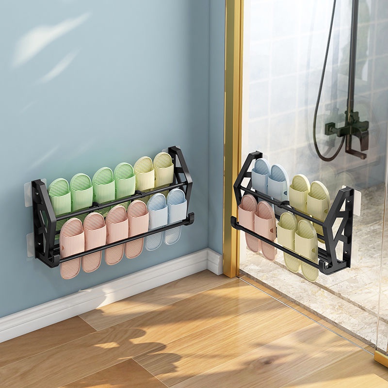 Wall Mounted Shoe Organizer Shoe Rack Slipper Rack Kitchen Organizer