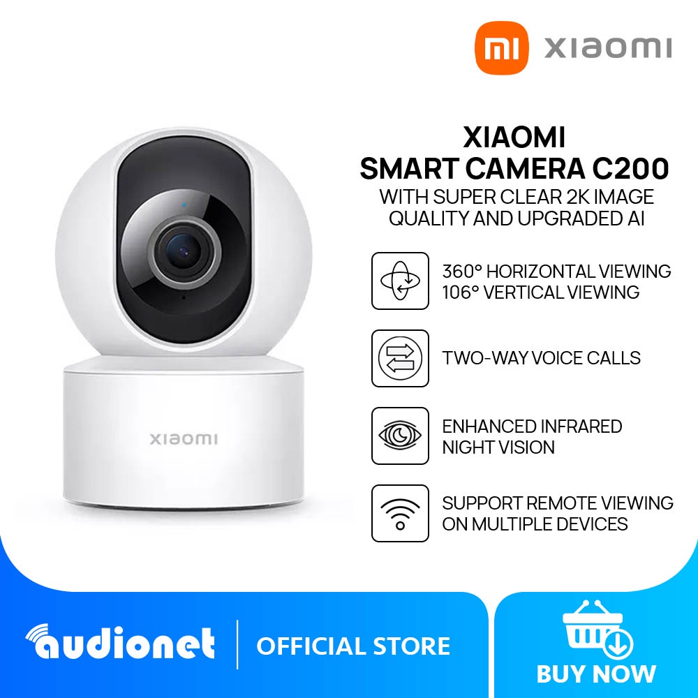 Xiaomi Smart Camera C200, 360° Vision, AI Human Detection, Clear and Crisp  Video, Enhanced Night Vision, Full Encryption for Privacy Protection, Smart