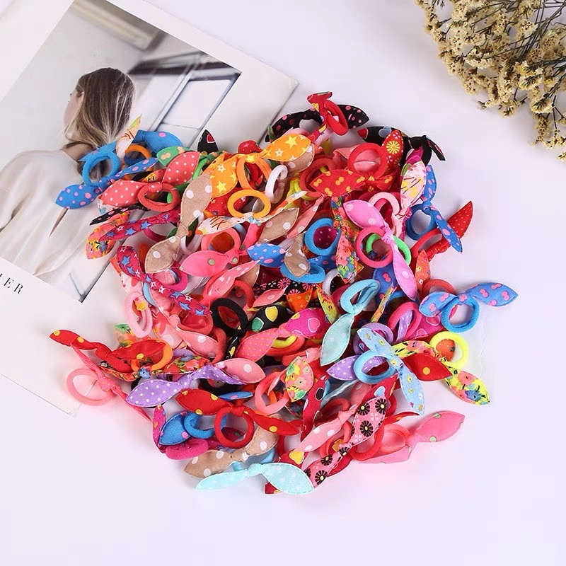 50Pcs Ribbon Ponytail Hair Tie | Shopee Philippines