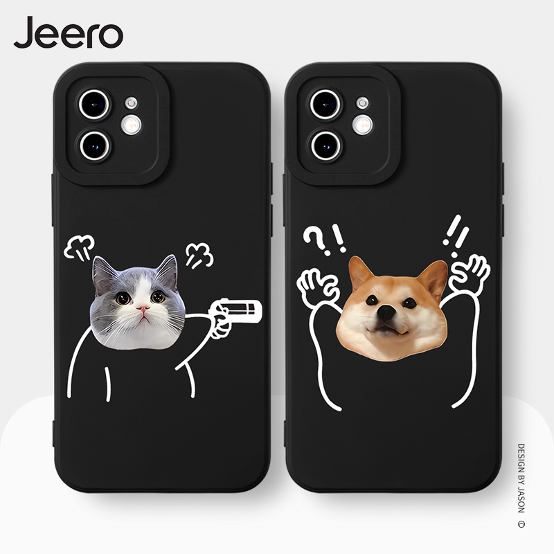 Jeero Soft Silicone Matching Couple Set Cute Funny Shockproof Phone