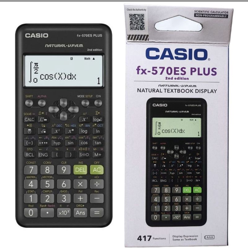 Casio FX 570ES PLUS 2nd EDITION Scientific Calculator 570 ES Fx570es 