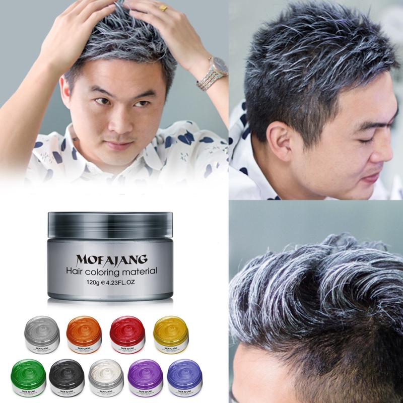 DIY Temporary Hair Color Wax Molding Paste Dye Cream Hair Dye