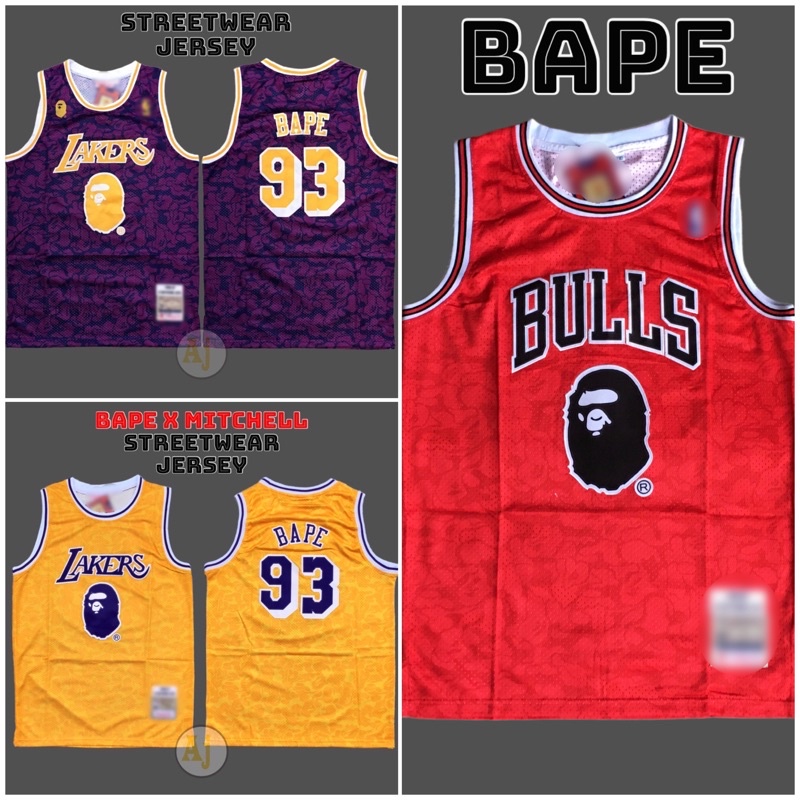 Lakers bathing 2024 ape jersey