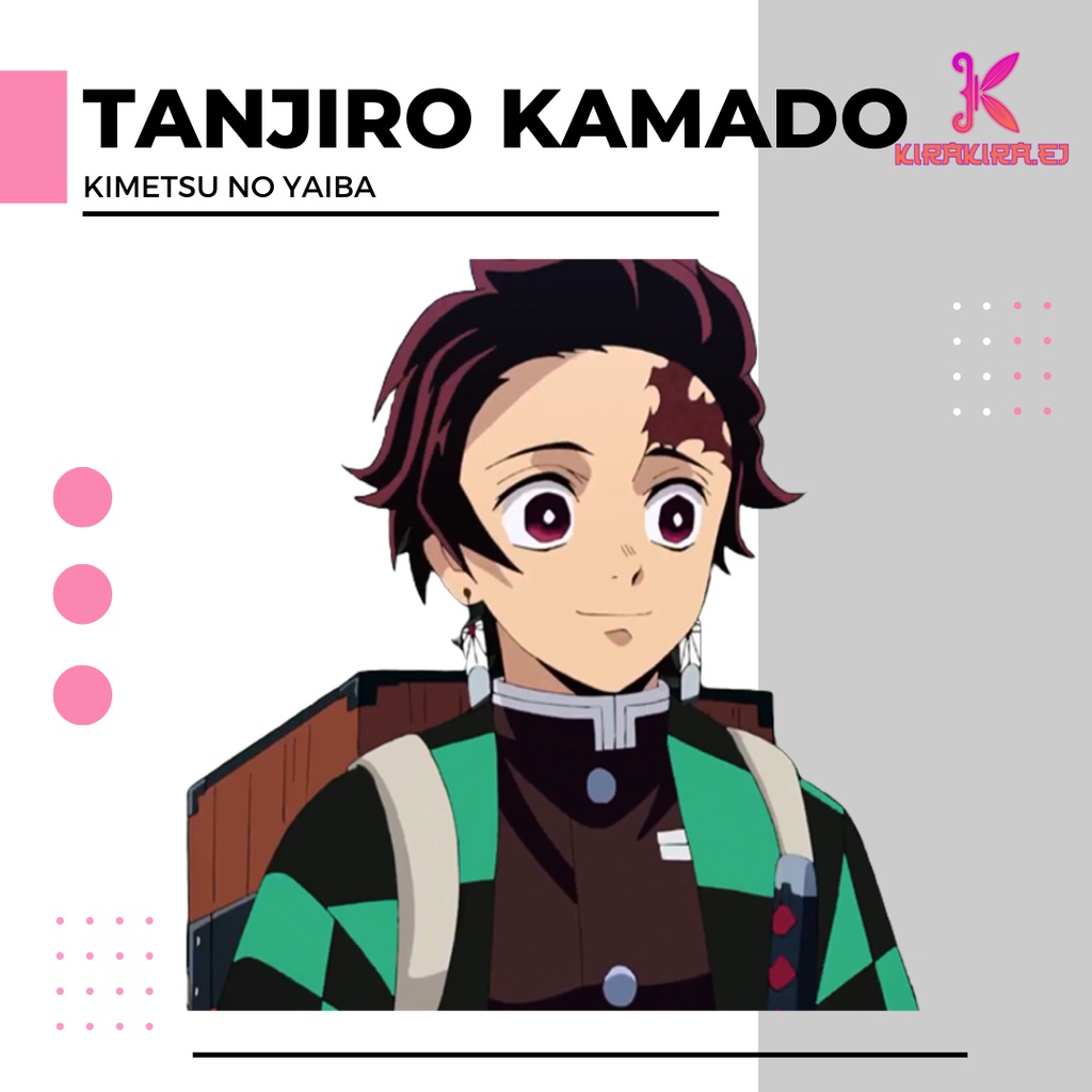 STICKER Tanjiro Kamado Kimetsu No Yaiba Demon Slayer Vinyl Water Proof ...
