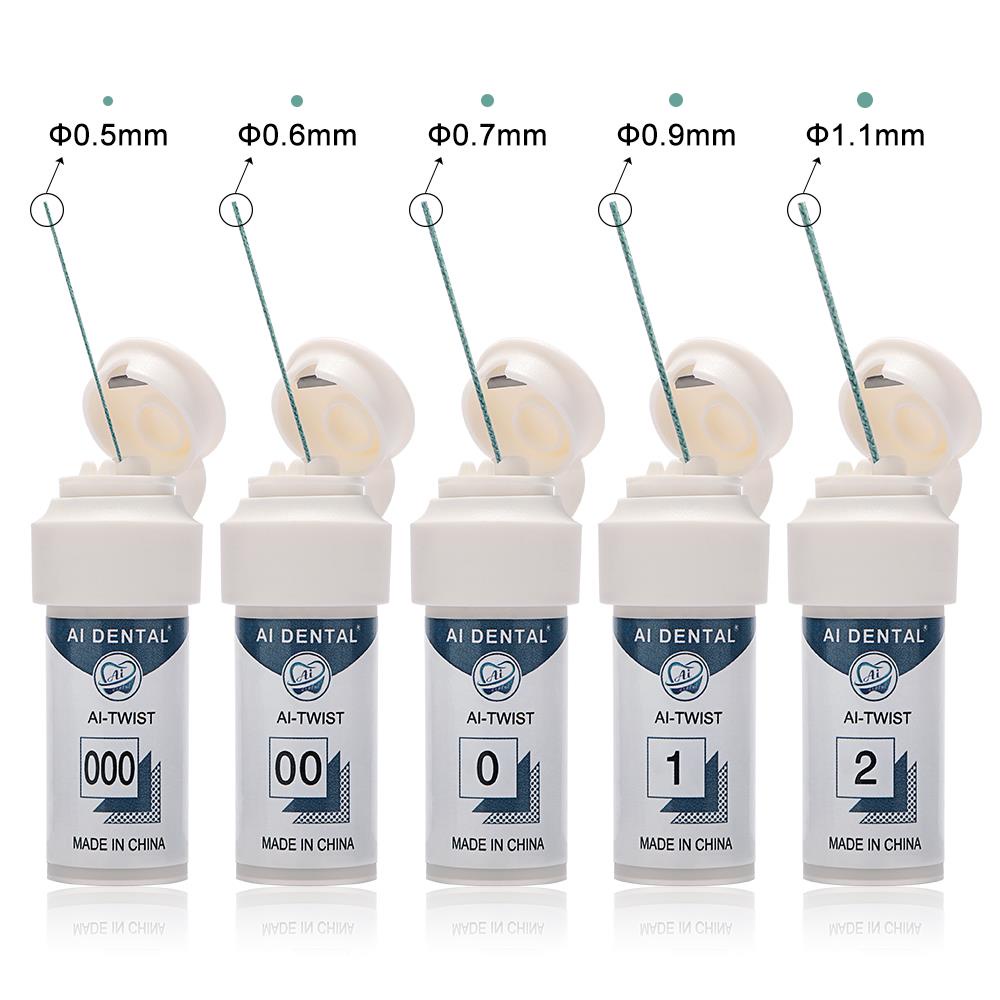 Dentistry Supply Materials Disposable Knitted Cotton Gingival Retraction Cord Oral Care Dental