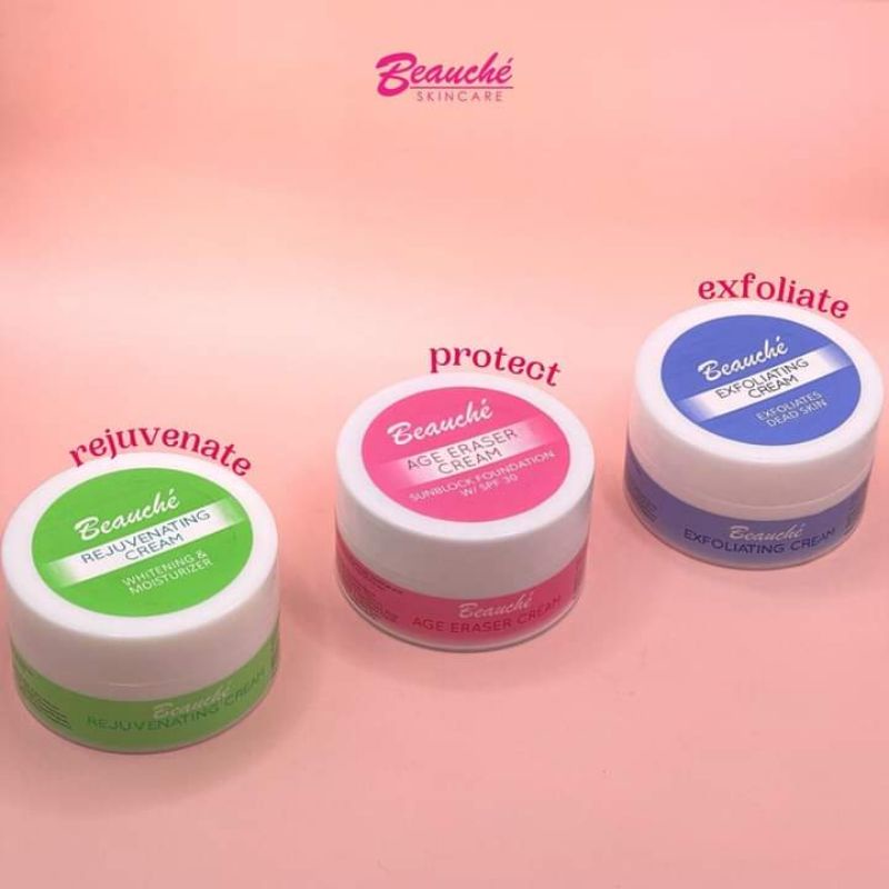 Beauche Creams 10grams (Exfoliating, Rejuvenating, Age Eraser Cream