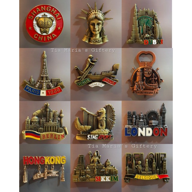 Countries And Cities Fridge Magnets List #4 