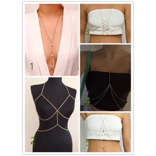 Body Chain Bra Necklace Harness Jewelry Bikini Crystal Bralette Breast Chain