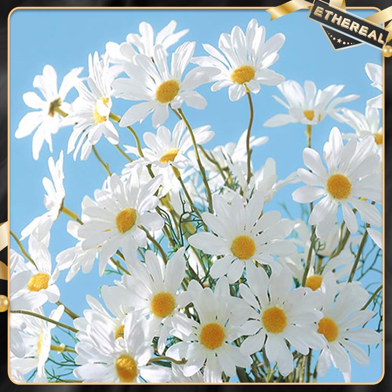 50cm Artificial Daisy Artificial Flower Bouquet DIY Vase Home Garden ...