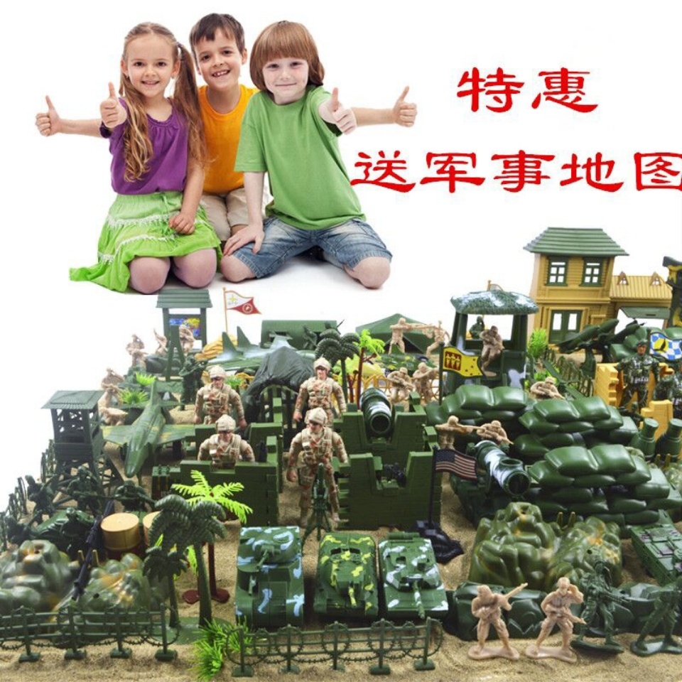 2022 Free Shipping World War Ii Soldier Big Set Military Sand Table ...