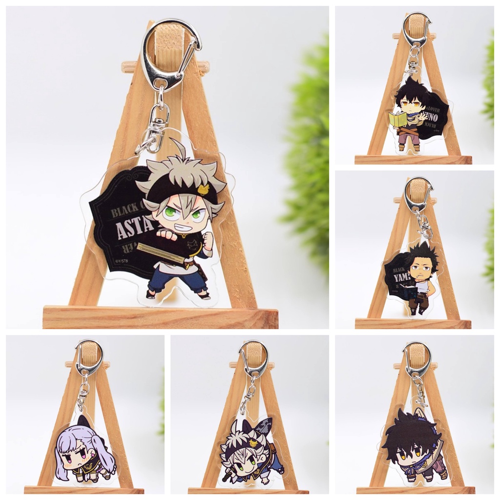 Black Clover Acrylic Keychains Anime Manga Series Anime Merchandise ...