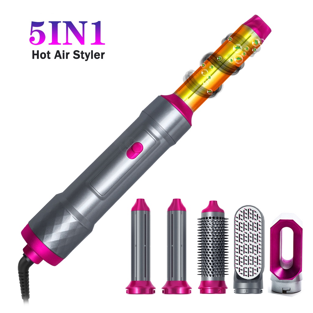 Hair Dryer Brush 5 In 1 Hair Blower Brush Hot Air Styler Comb One Step Hair Dryer Electric