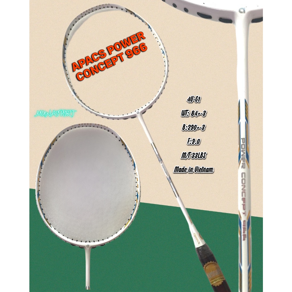 Apacs Power Concept Racket 966/977/ORIGINAL APACS/BADMINTON Racket
