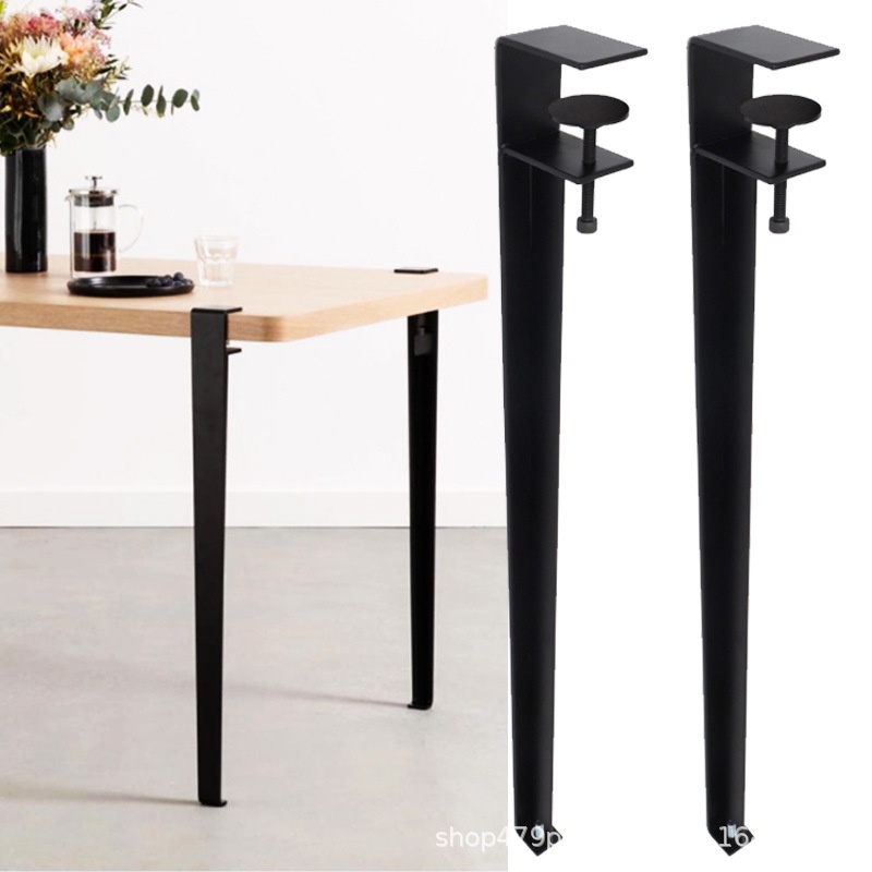Clamp type adjustable table leg 4pcs [For Desk, Dining Table,Side table