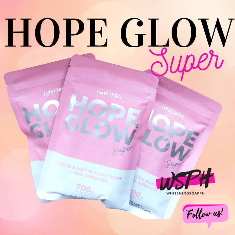 Hope Glow Super Luna Aura Japan S Acetyl Glutathione Oral Sunblock Capsules Shopee