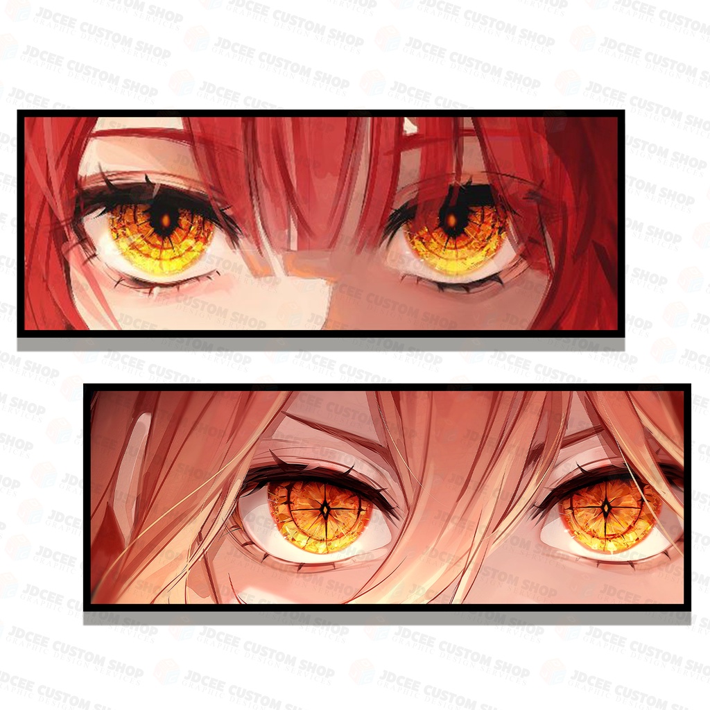 EYE SLAP  BUMPER STICKERS Chainsaw man Makima | Power Character Waterproof  | Shopee Philippines