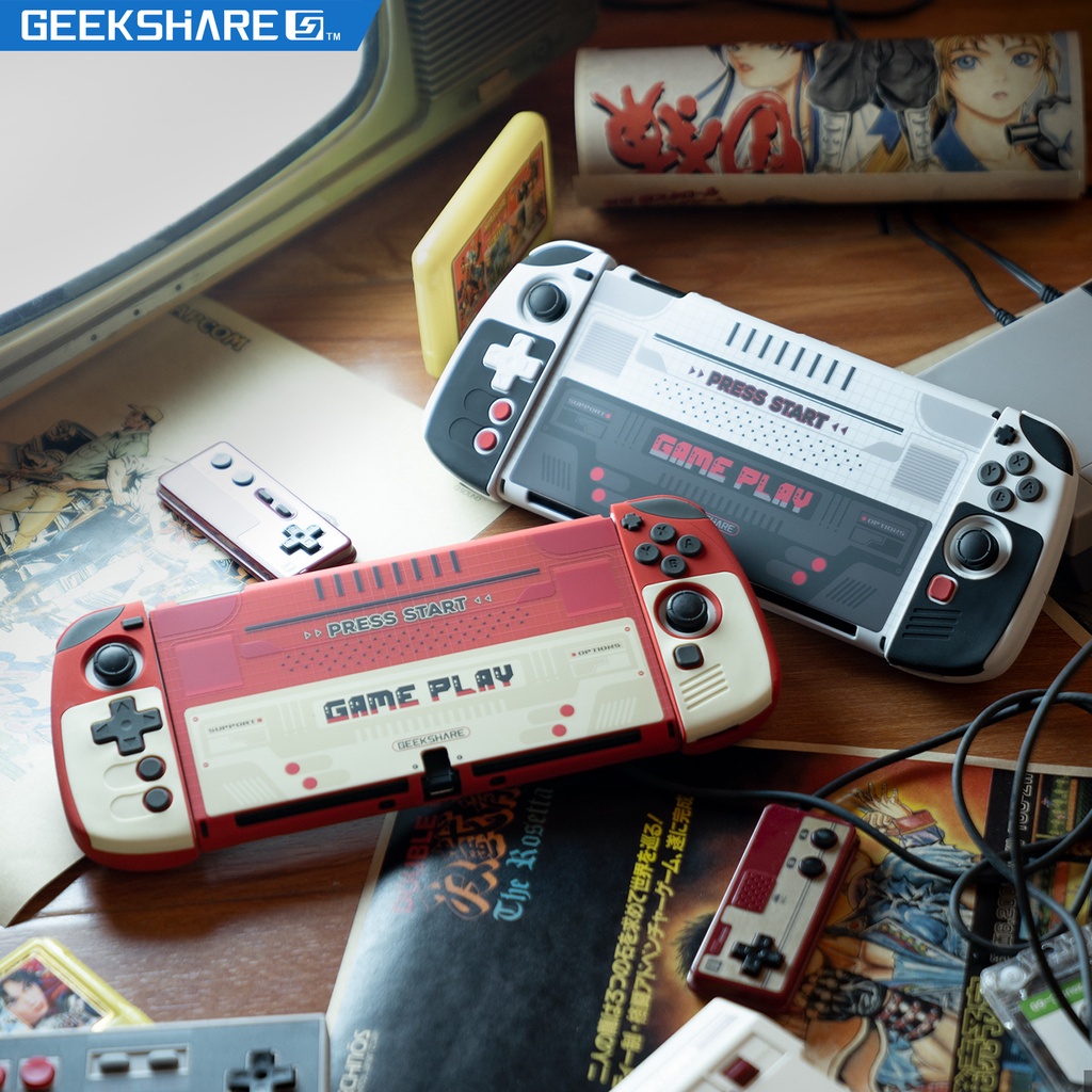 Geekshare Nintendo Switch OLED Retro Game Protective Case Integrated ...