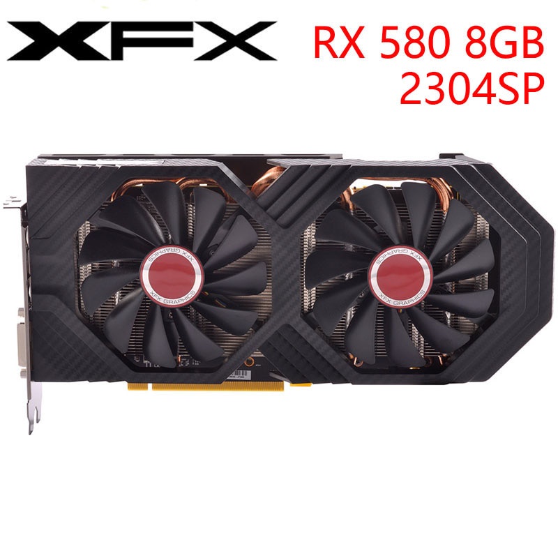 XFX Video Card RX 580 8GB 256Bit GDDR5 Graphics Cards for AMD RX 500 ...
