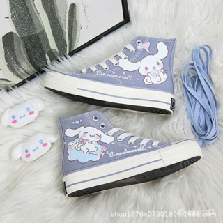 Hello Kitty Shoes Kuromi Mymelody Canvas Shoe Kawaii Versatile Board S