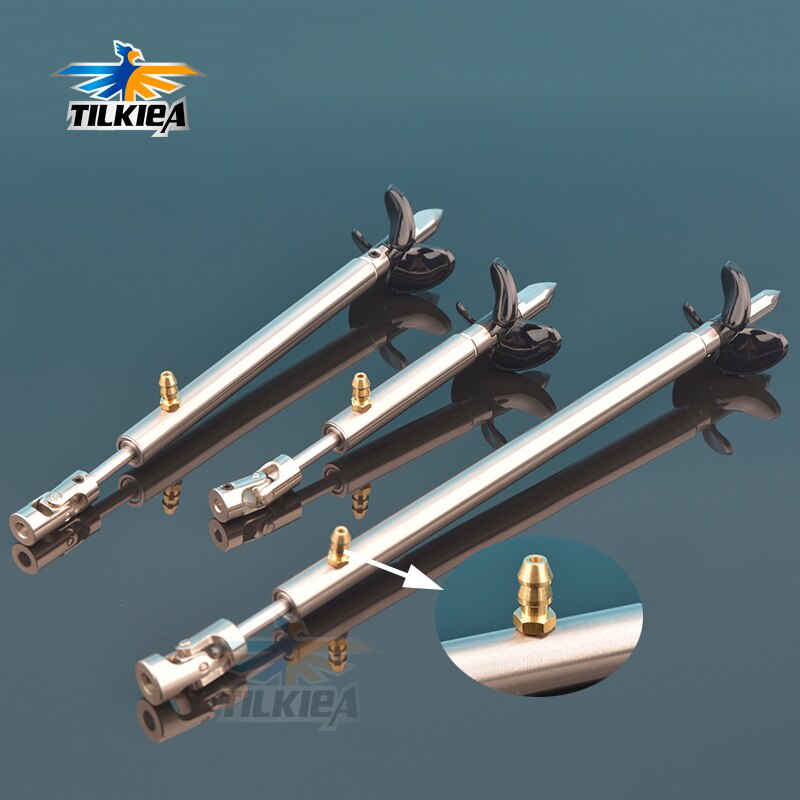 Rc Boat 4mm Boat Shaft Drive Shaft + Cardan Joint + 3 Blades Propeller