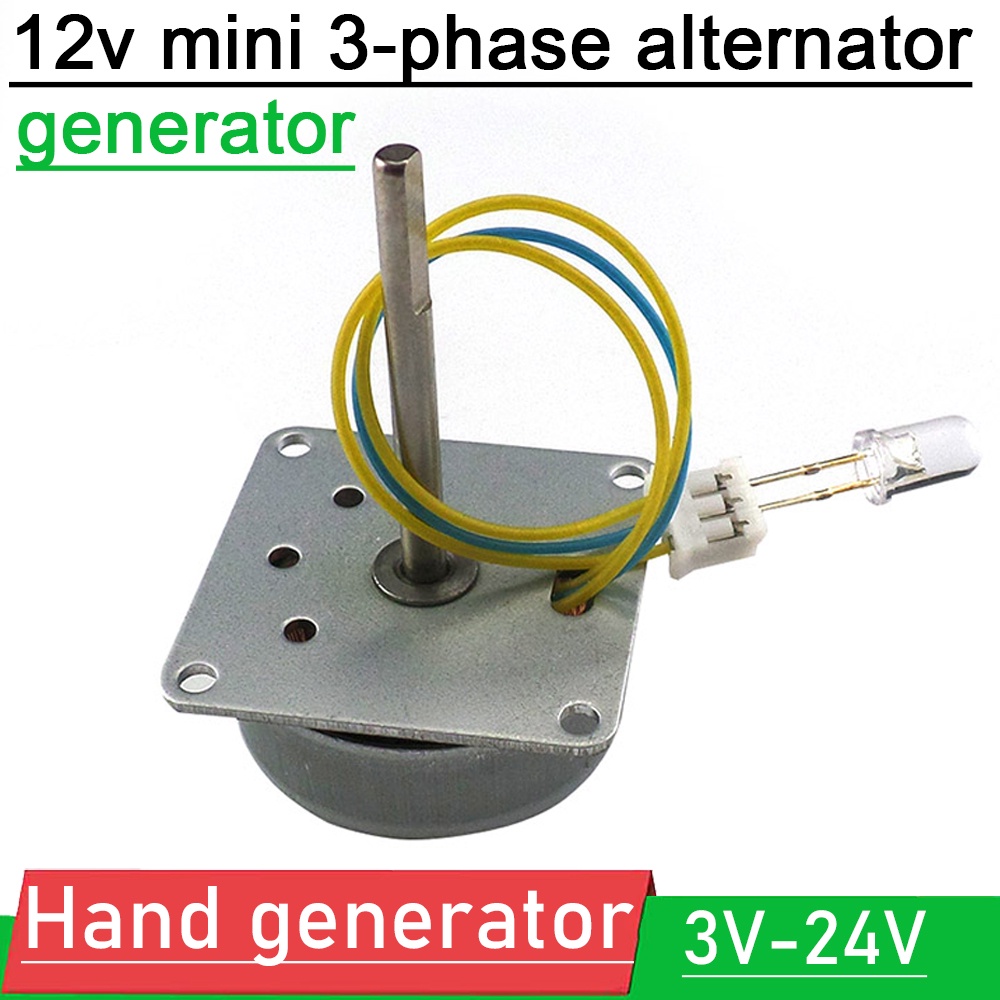 mini 3phase AC POWER generator alternator Wind turbines Hand generator