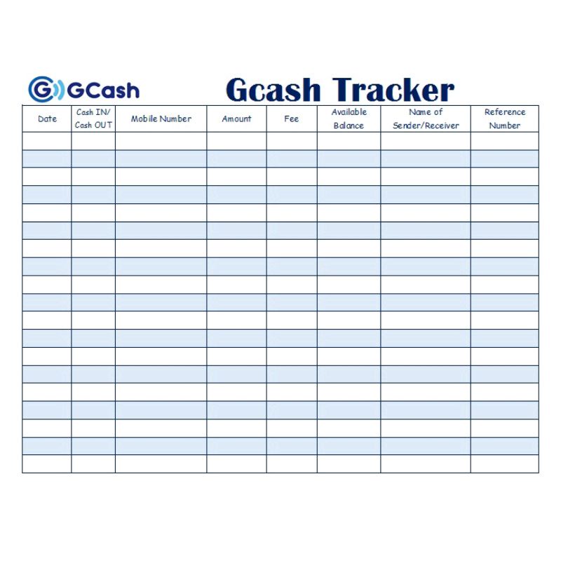 A4 Gcash Tracker 80sheet Shopee Philippines 0451