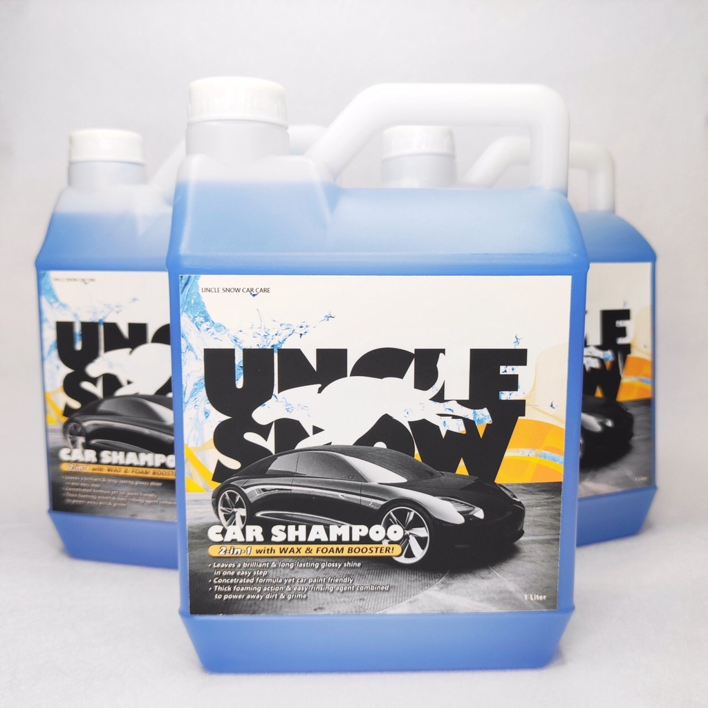 Uncle Snow 2in1 Premium Car Shampoo w/ Wax and Foam Booster (1