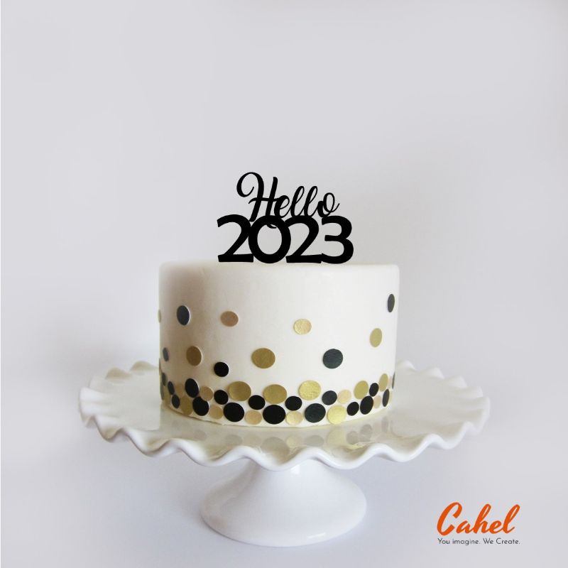 Happy New Year Cake Topper Hello 2023 Cake Topper | Shopee Philippines