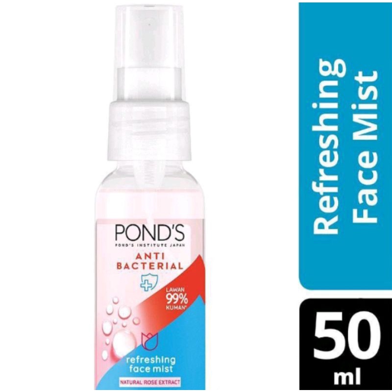 Pond's Anti Bacterial Natural Rose Face Mist 50ml Shopee Philippines