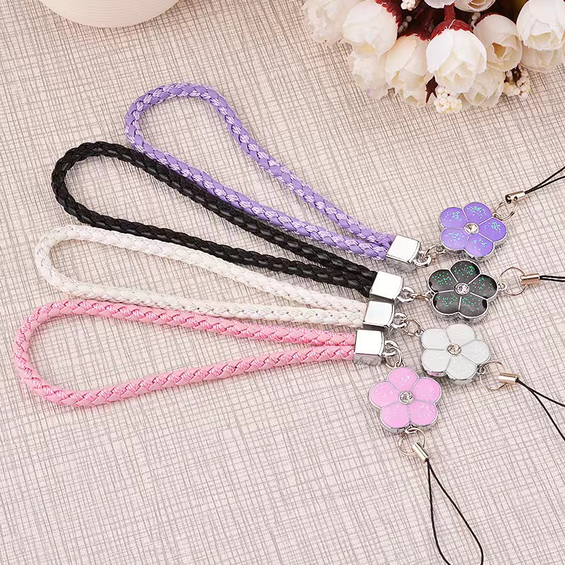 Four-leaf Mobile Phone Lanyard Mobile Phone Accessories Short Bracelet ...