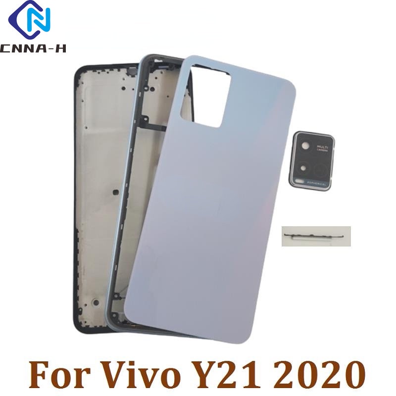 LCD Faceplate Frame Middle Bezel For Vivo Y21 2020 Battery Cover Back ...