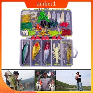 Fishing Lures Set-Multi Mixed Colors Soft Lure Kit Artificial Hard Bait  Fishing Tackle,Ideal Present for Beginners, Fishing Lovers