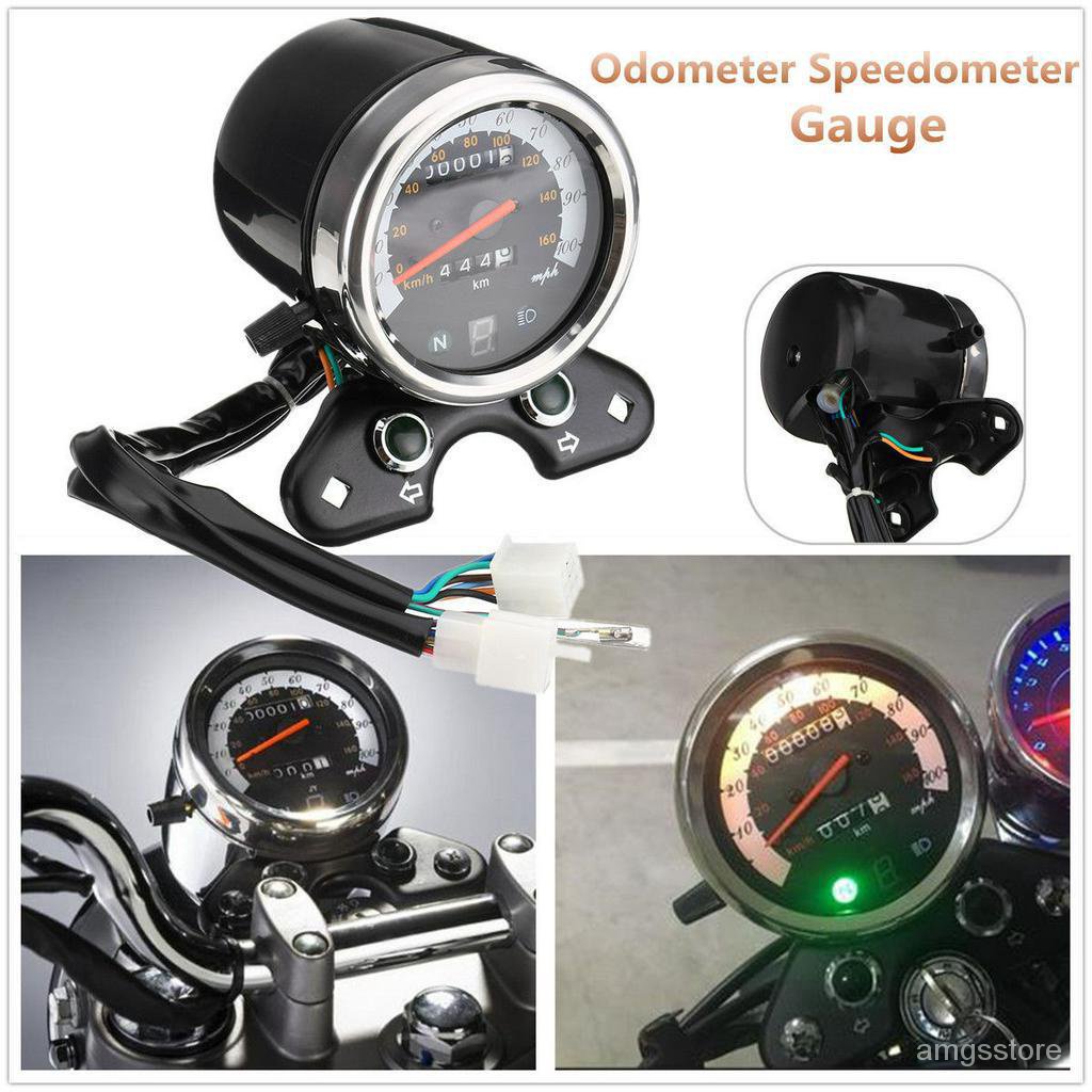 Universal Motorcycle Speedometer Odometer Motorcycle Speedometer With ...