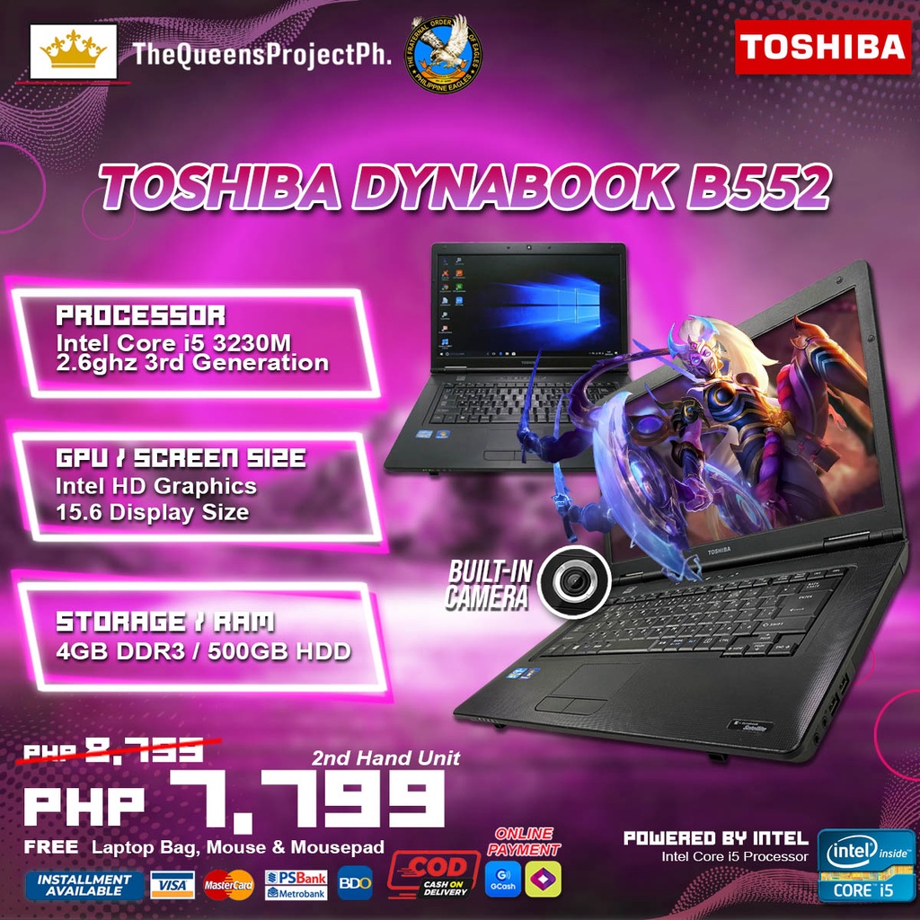 toshiba dynabook i5 3rd generation