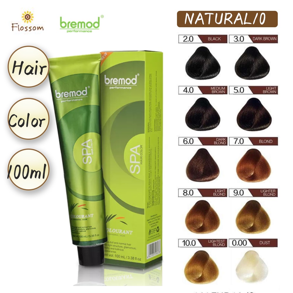 Bremod Hair Color Hair Dye Basic Natural (Black, Brown, Blonde, Dust ...